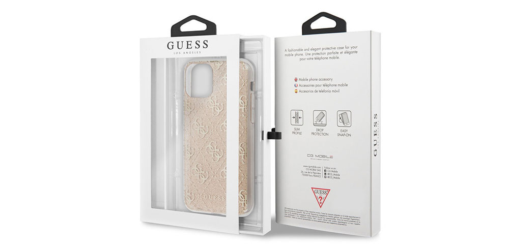 Чехол-накладка Guess 4G in 3D raised Hard Gradient для iPhone 12